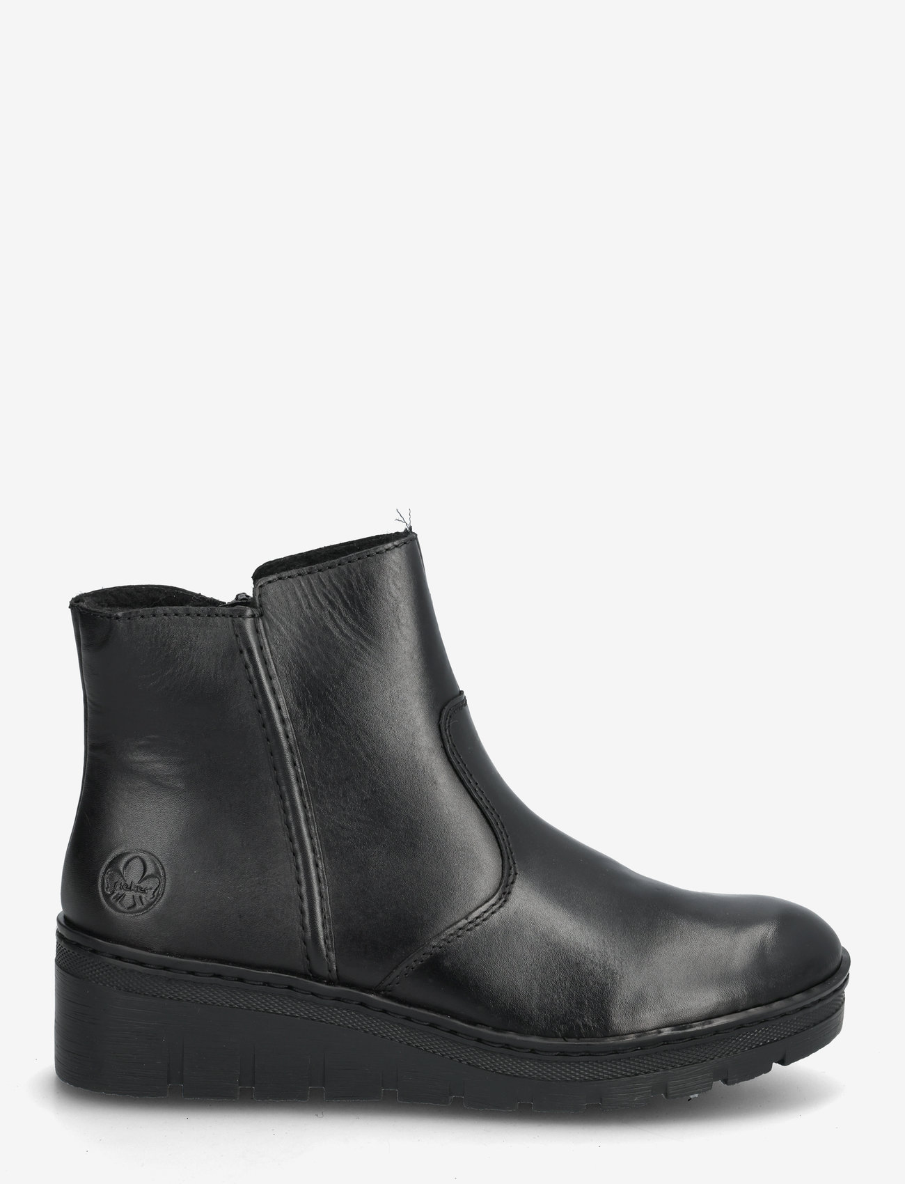 Rieker - X9165 - platta ankelboots - black - 1