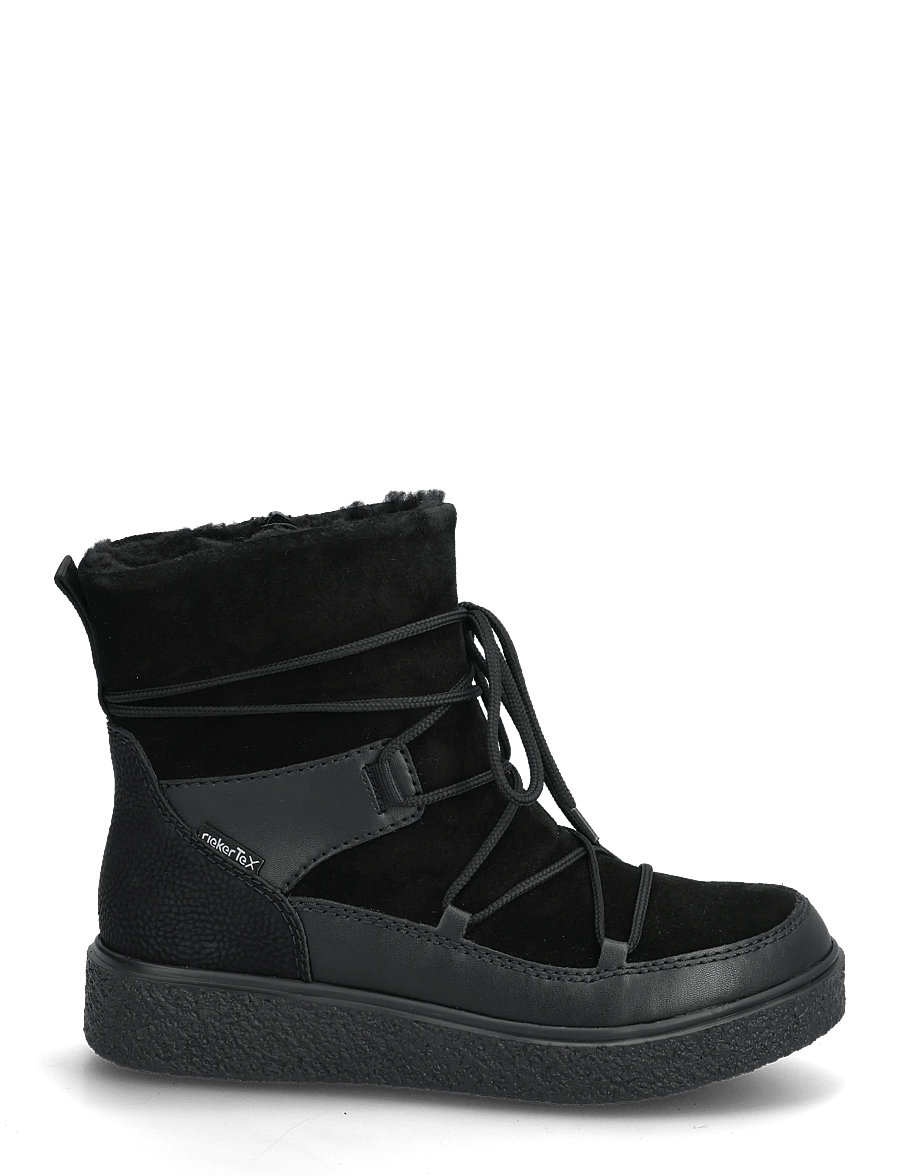 Rieker - Y0051 - płaskie botki - black - 1
