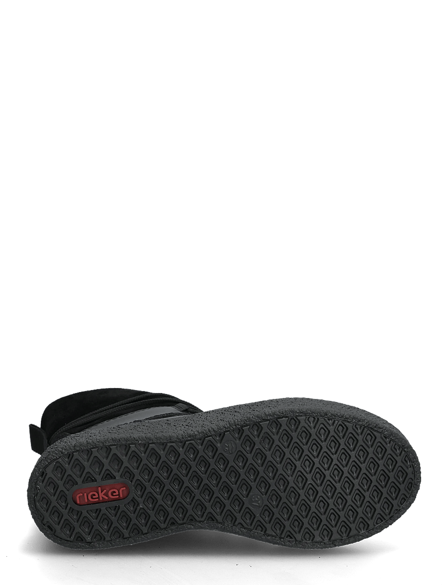 Rieker - Y0051 - płaskie botki - black - 4