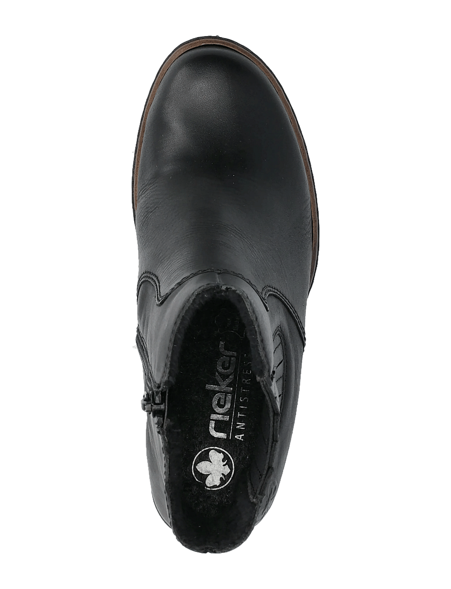 Rieker - Rieker Ladies mid height boots Y2577-00 Black - black - 3