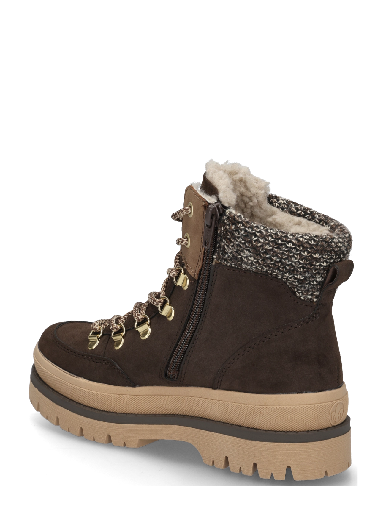 Rieker - Rieker Ladies mid height boots Y6210-25 Brown - geschnürte stiefel - brown - 1