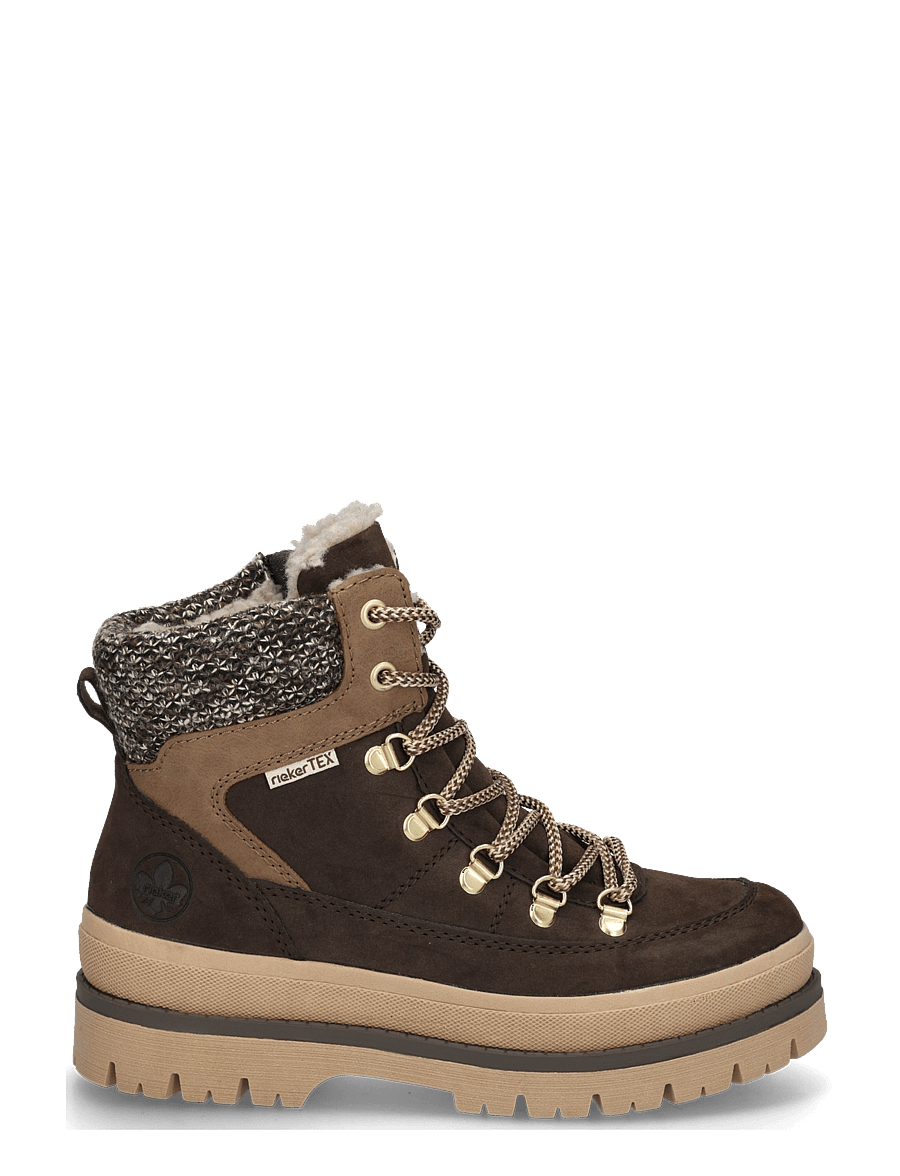 Rieker - Rieker Ladies mid height boots Y6210-25 Brown - geschnürte stiefel - brown - 2