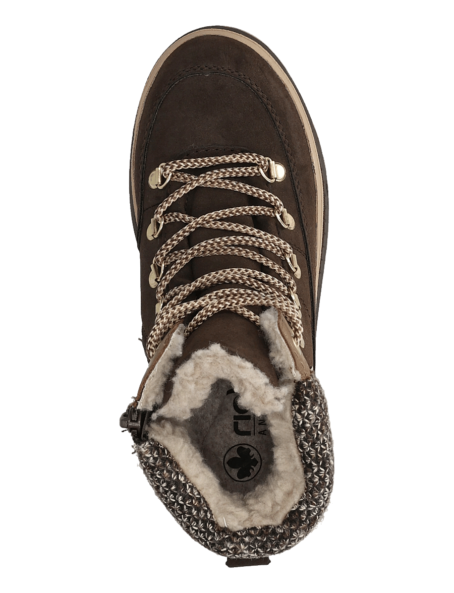 Rieker - Rieker Ladies mid height boots Y6210-25 Brown - geschnürte stiefel - brown - 3