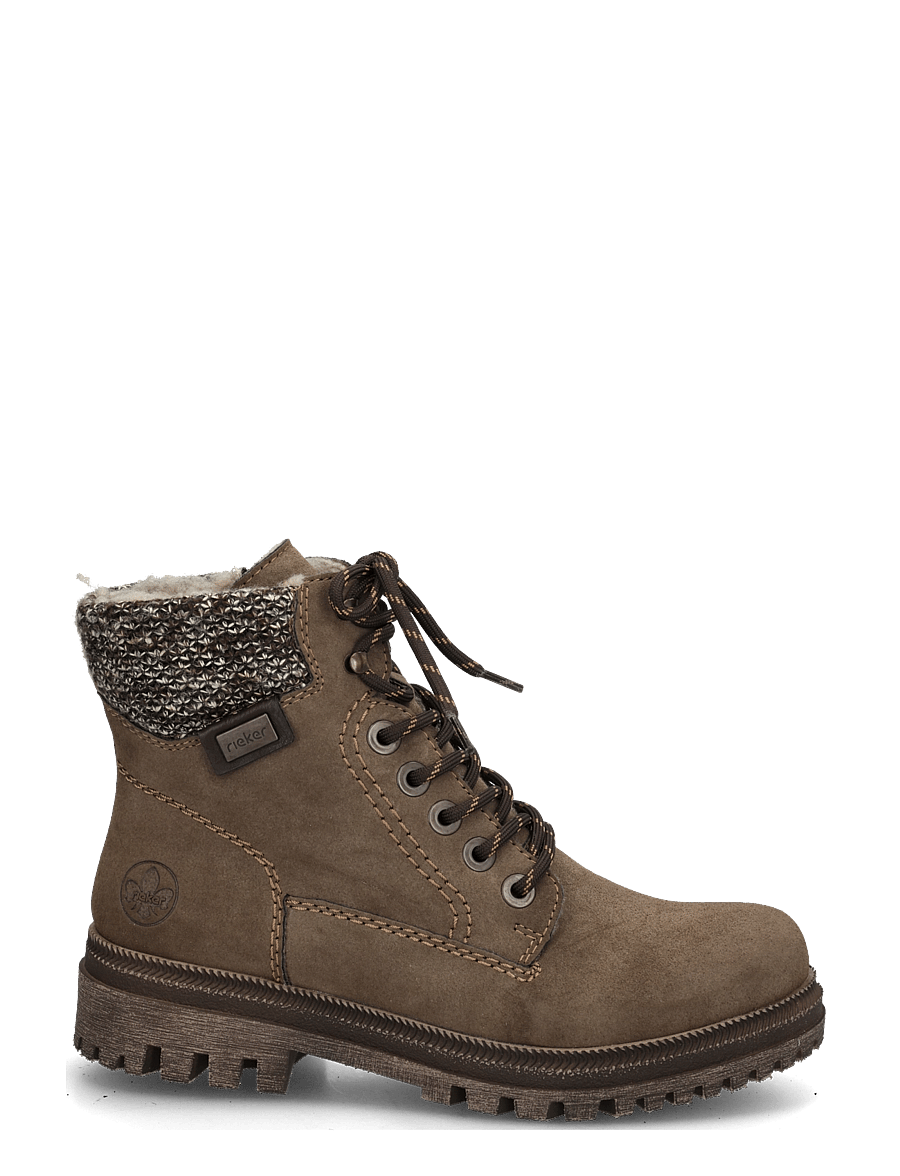 Rieker - Y7621-25 - geschnürte stiefel - brown - 2