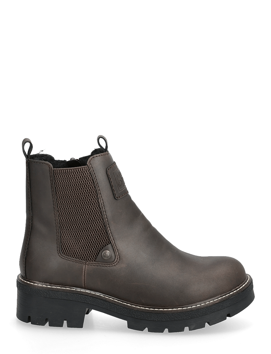 Rieker - Y8150 - platta ankelboots - brown - 1