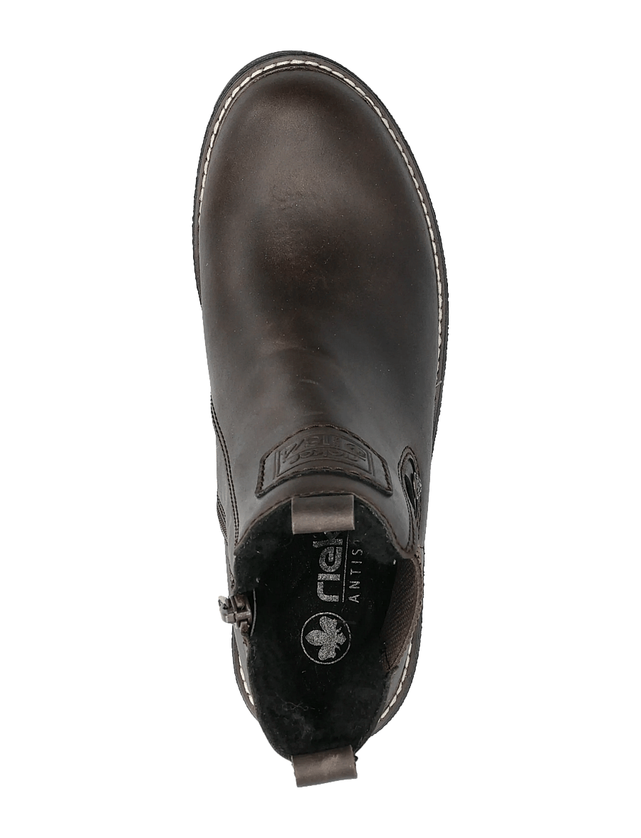 Rieker - Y8150 - platta ankelboots - brown - 3