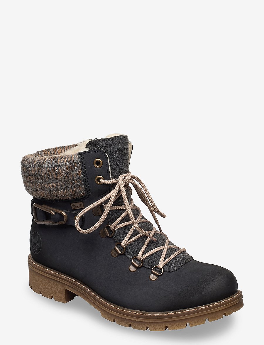 Rieker - Y9131-14 - geschnürte stiefel - blue - 0