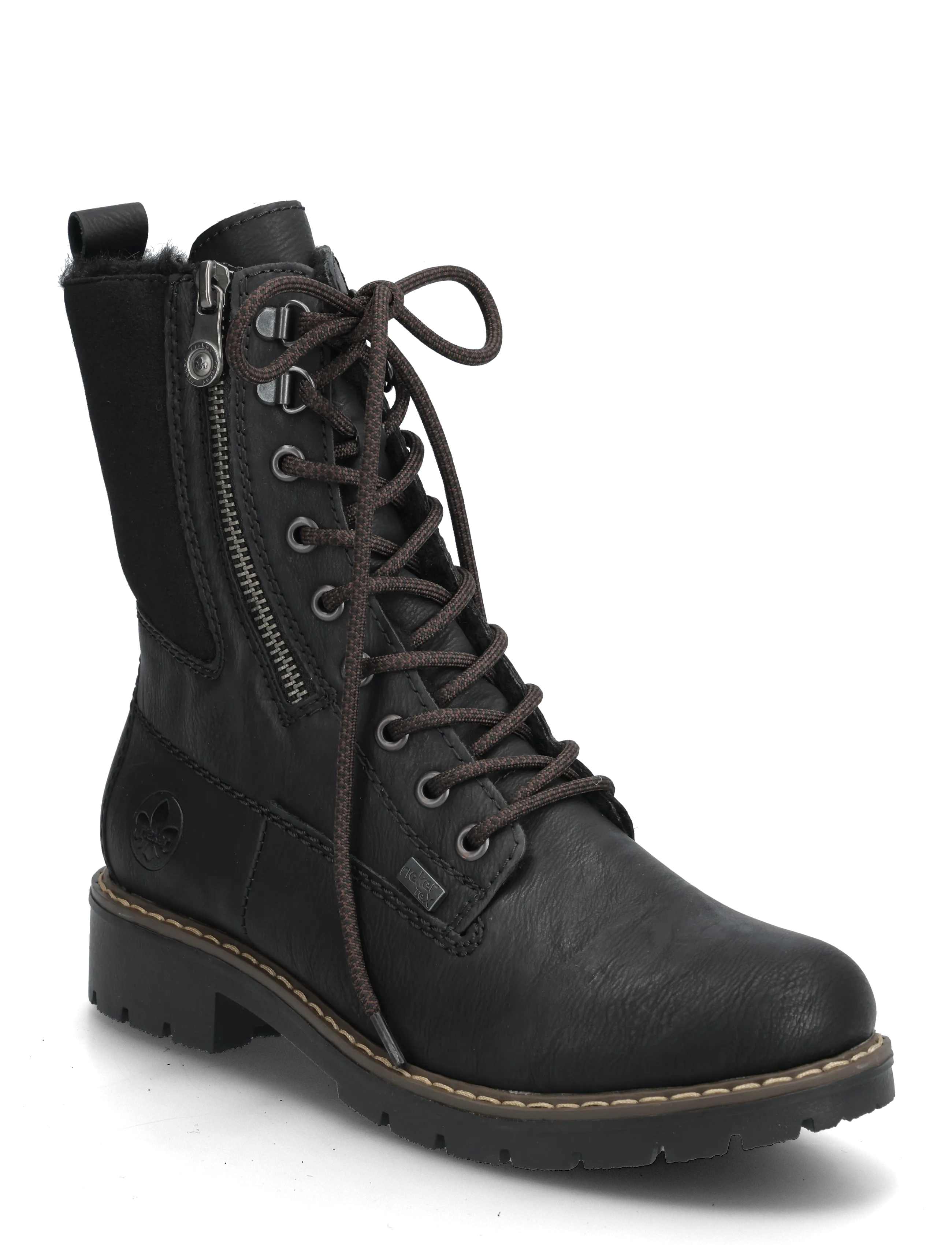 Rieker Rieker Ladies mid height boots Y9151-00 Black - Paeltega saapad - BLACK / black
