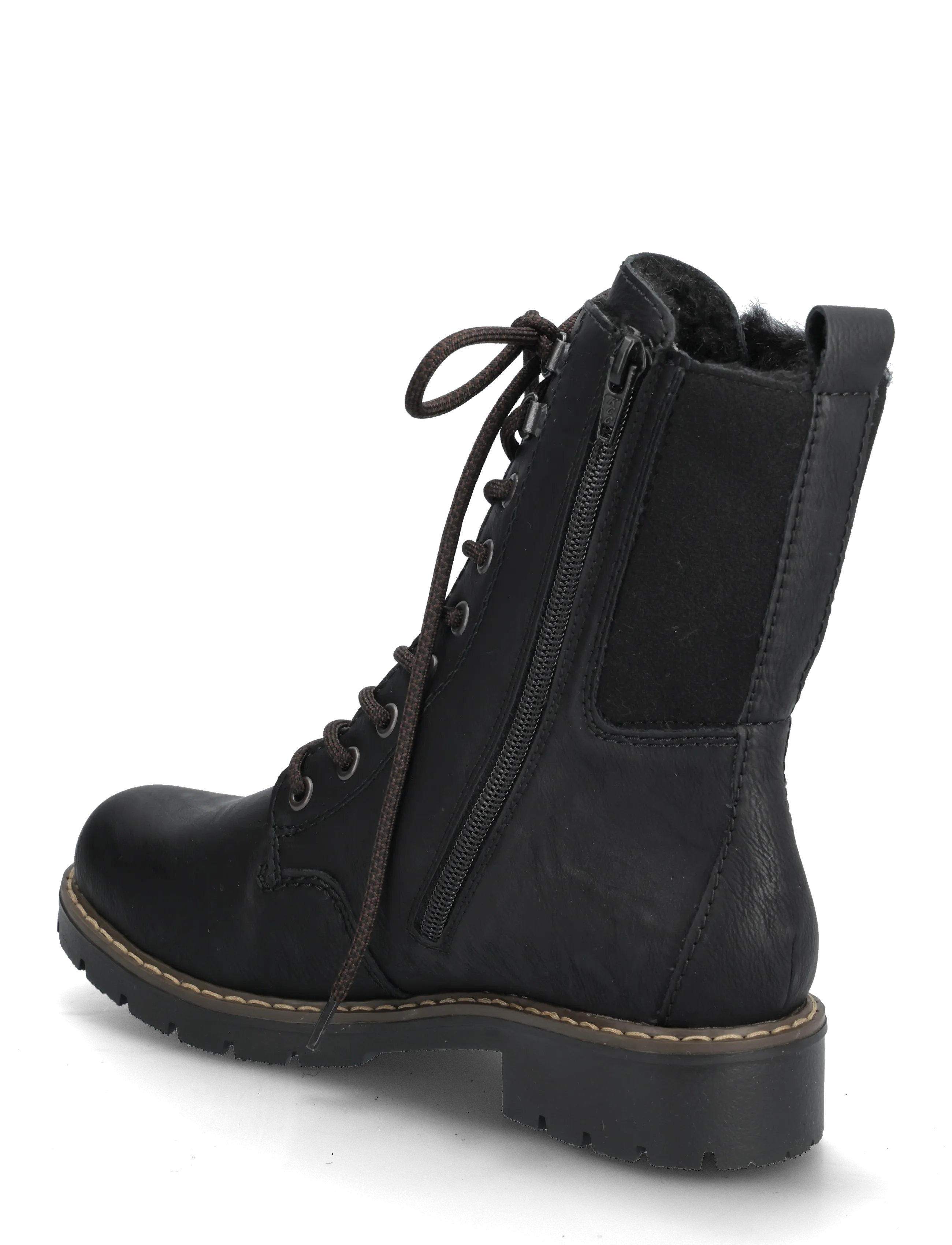 Rieker - Rieker Ladies mid height boots Y9151-00 Black - flat ankle boots - black - 2
