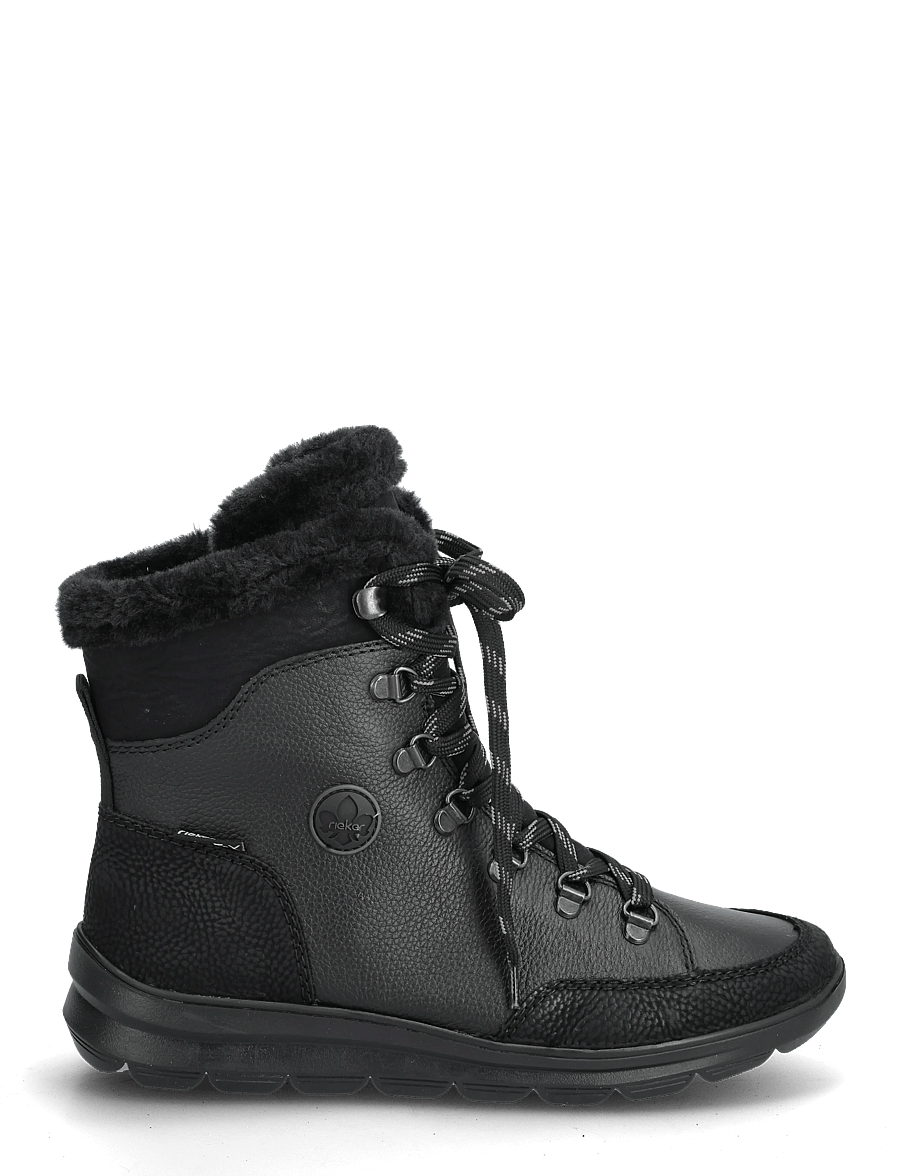 Rieker - Z0000 - nauhalliset nilkkurit - black - 1