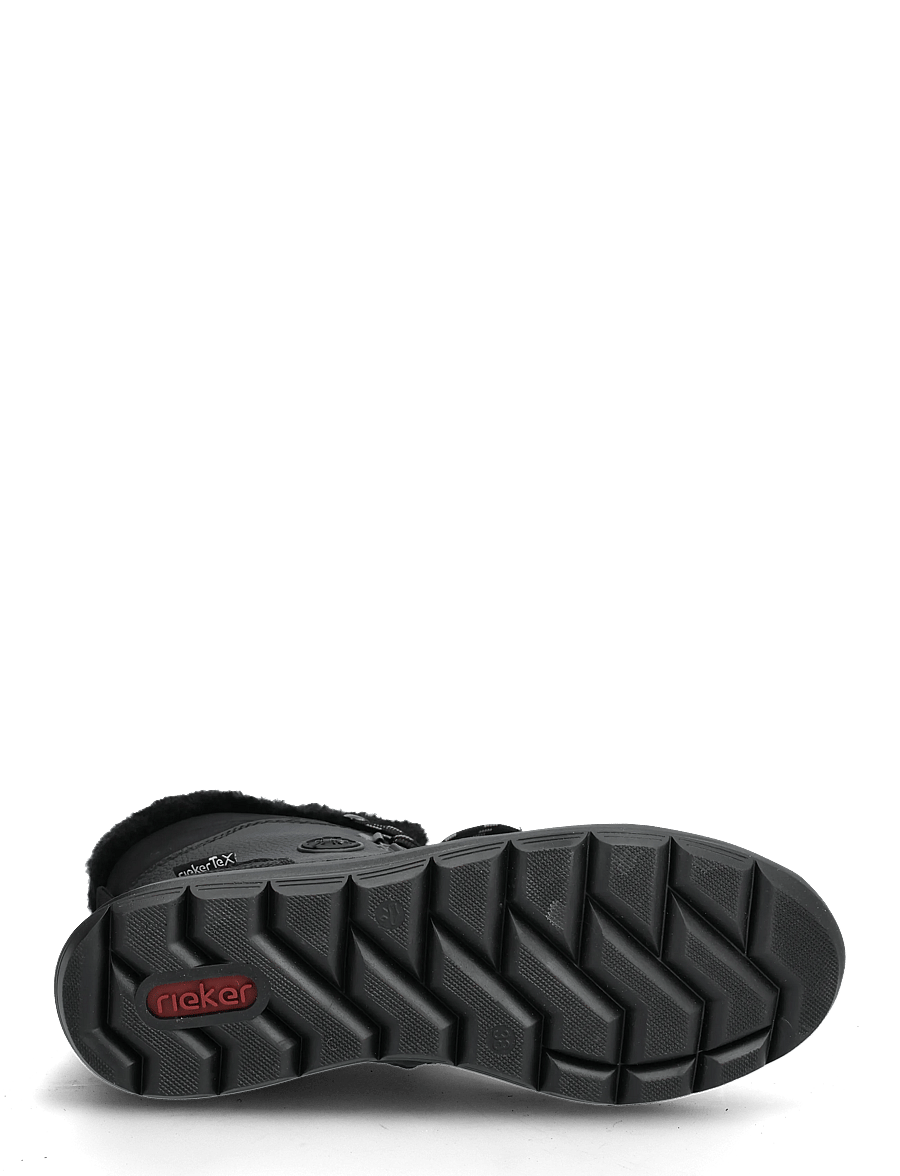 Rieker - Z0000 - nauhalliset nilkkurit - black - 4