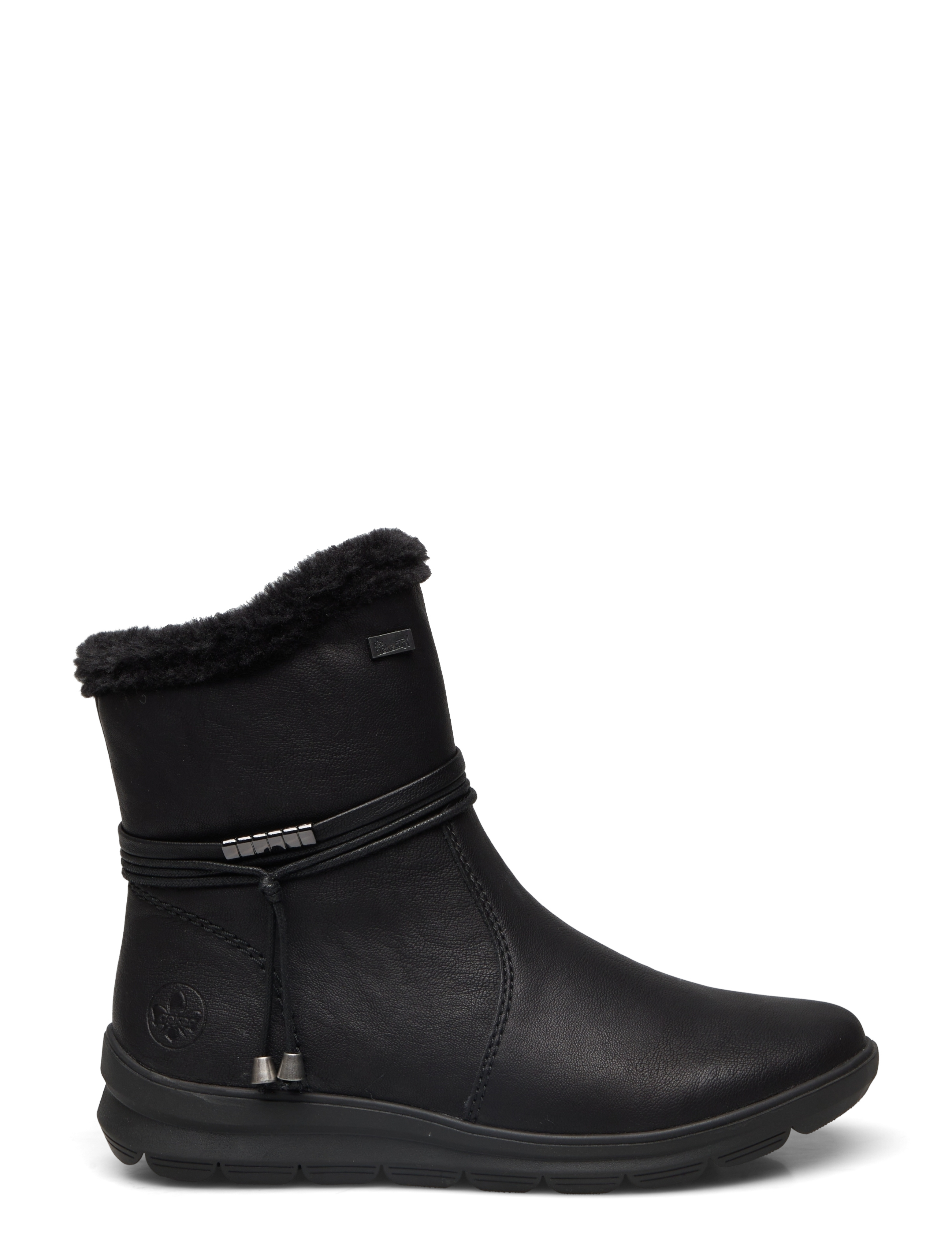 Rieker - Rieker Ladies mid height boots Z0070-00 Black - kvinnor - black - 1