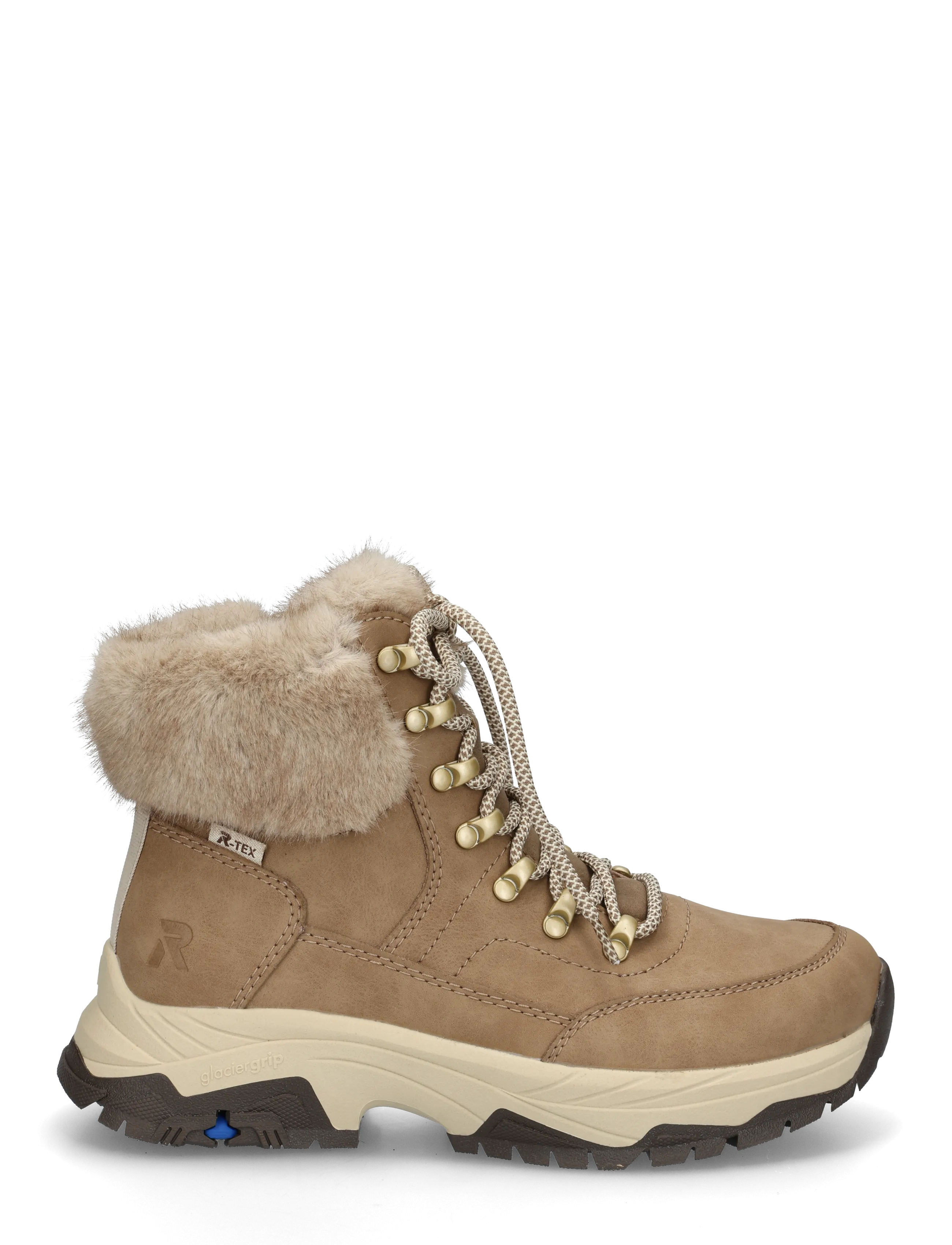 Rieker - Z3971-20 - geschnürte stiefel - beige - 2
