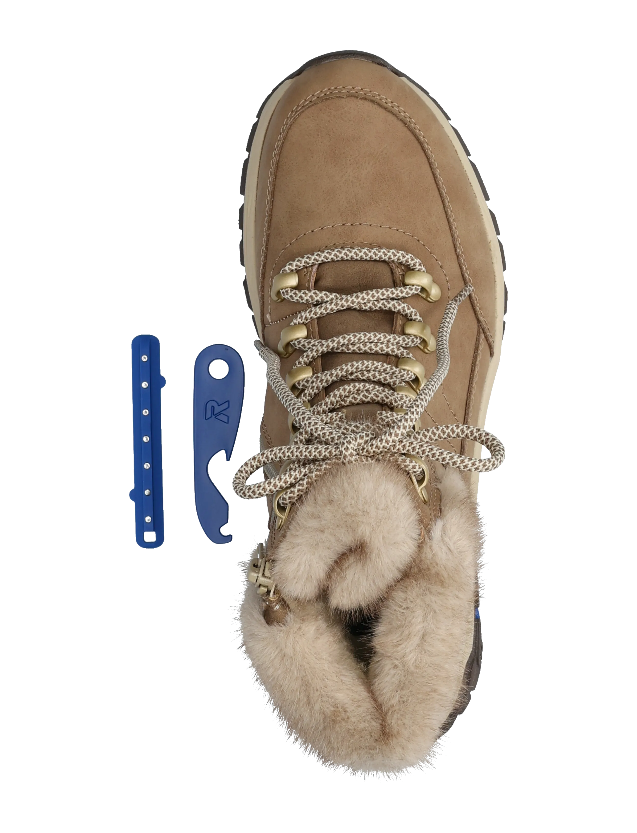 Rieker - Z3971-20 - geschnürte stiefel - beige - 3