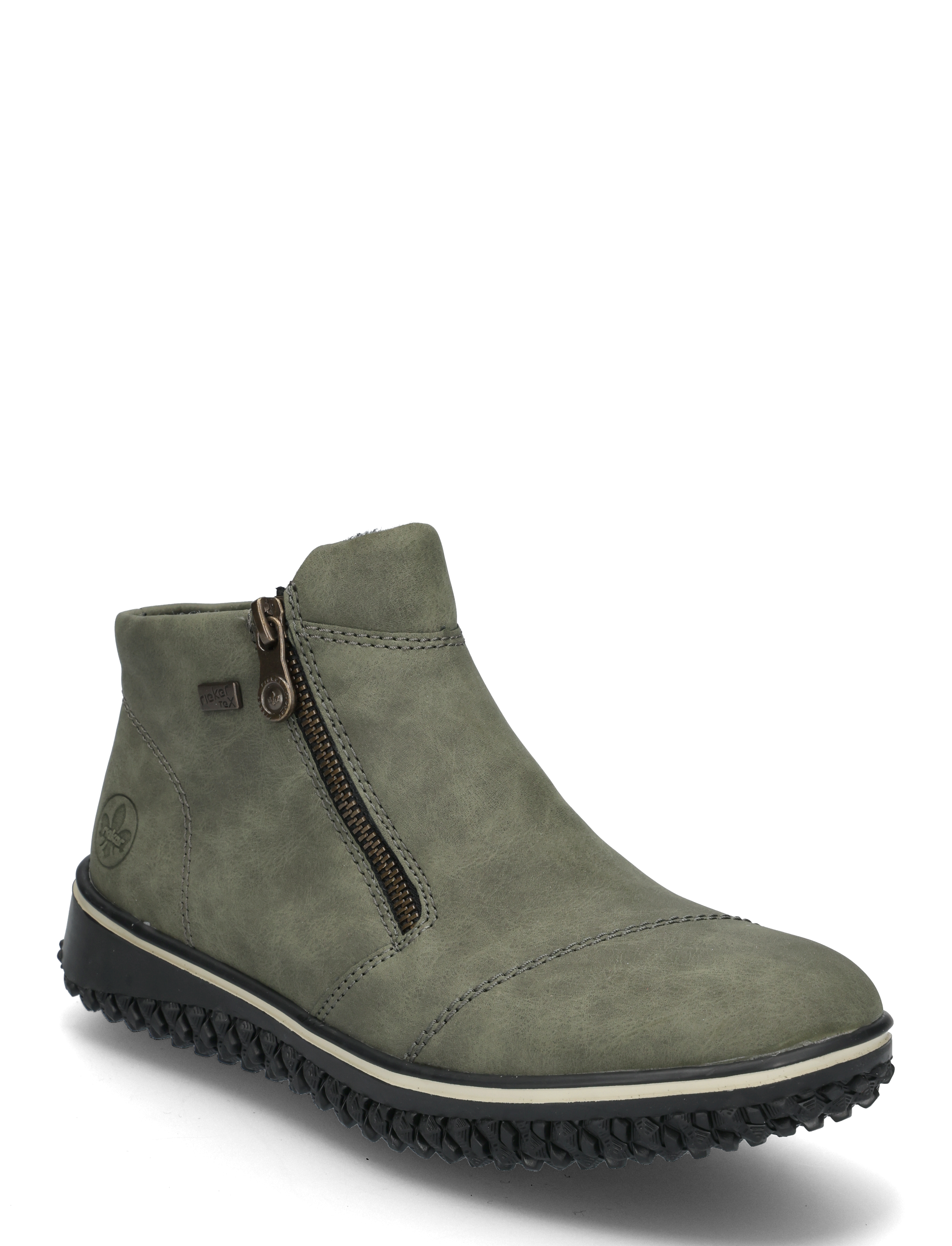 Rieker Rieker ladies short boots Z4265-00 black - Transitional Layering - GREEN / khaki/green