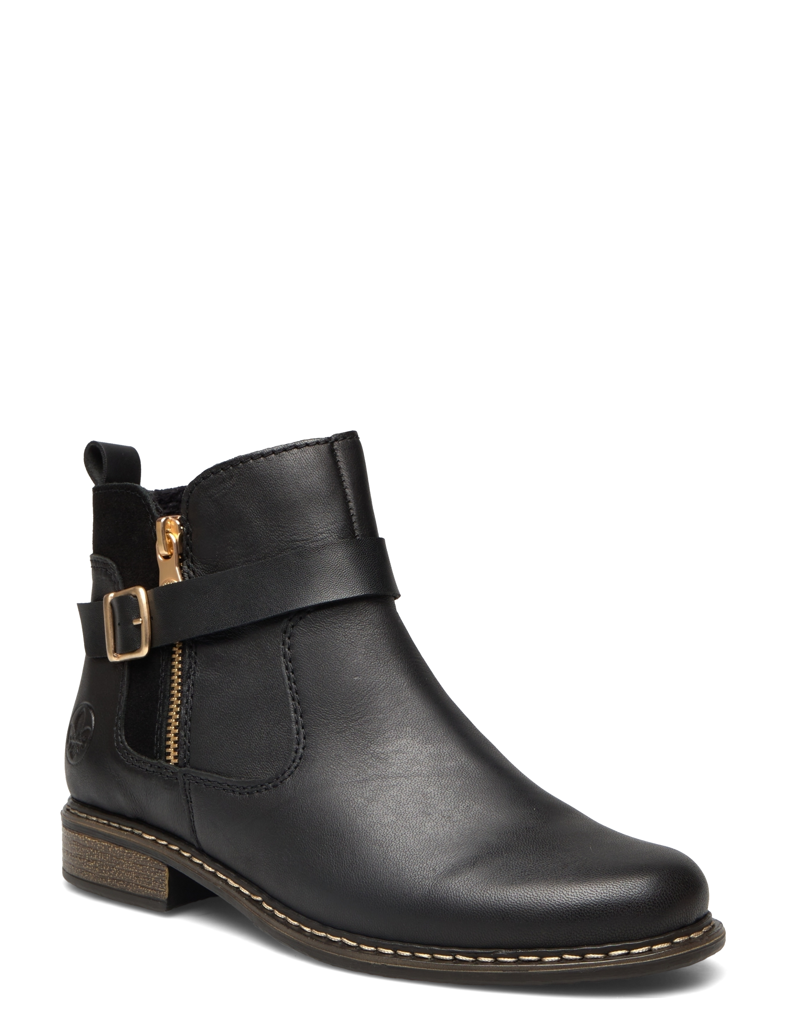 Rieker Z4959 - Flate ankelboots - BLACK / black