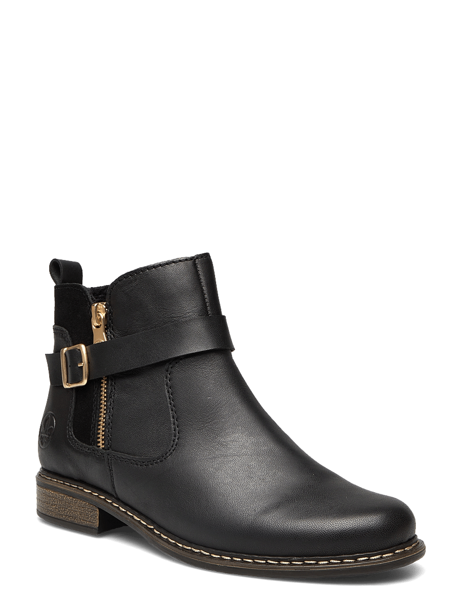 Rieker - Z4959 - flatbotna ökklastígvél - black - 0