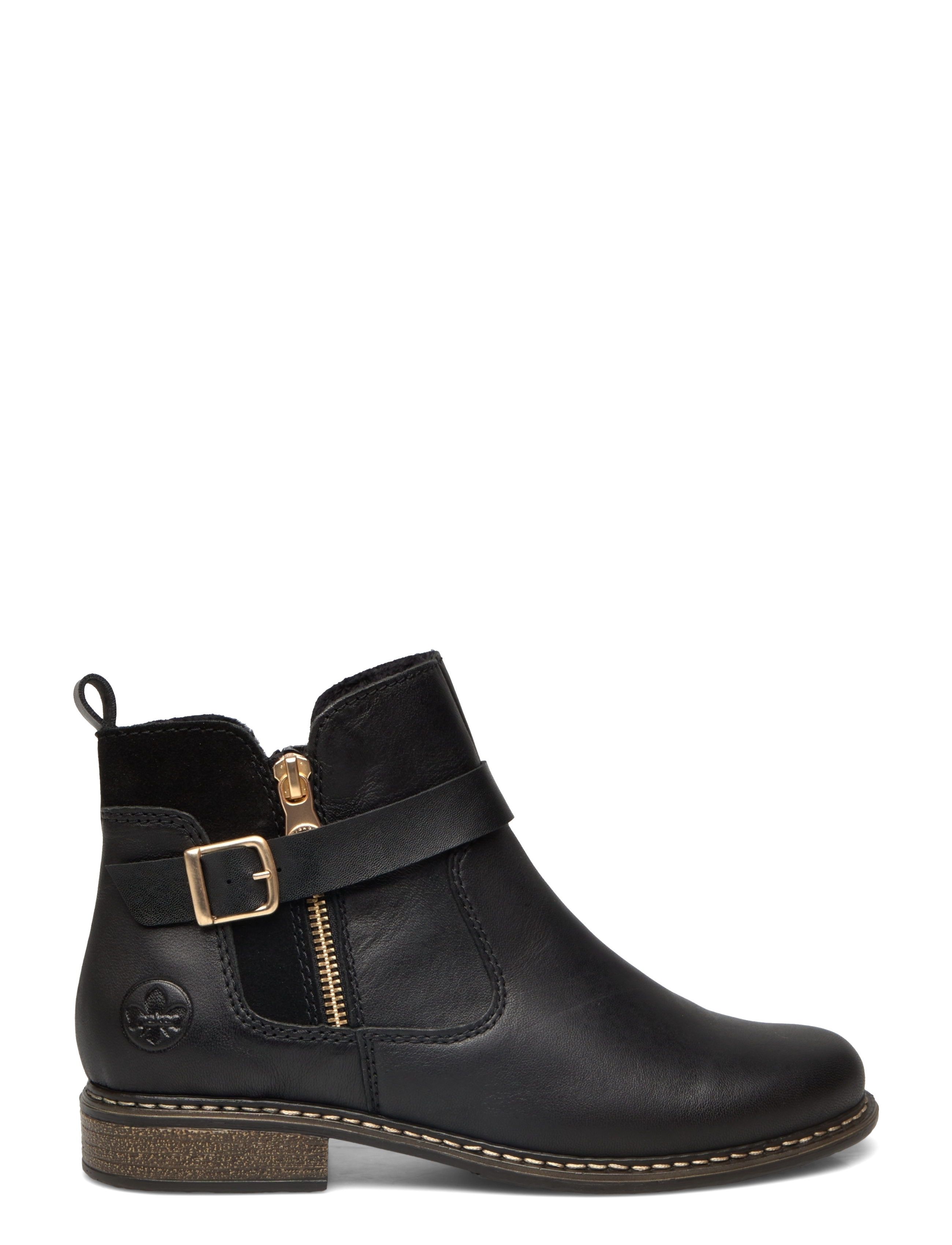 Rieker - Z4959 - platta ankelboots - black - 1