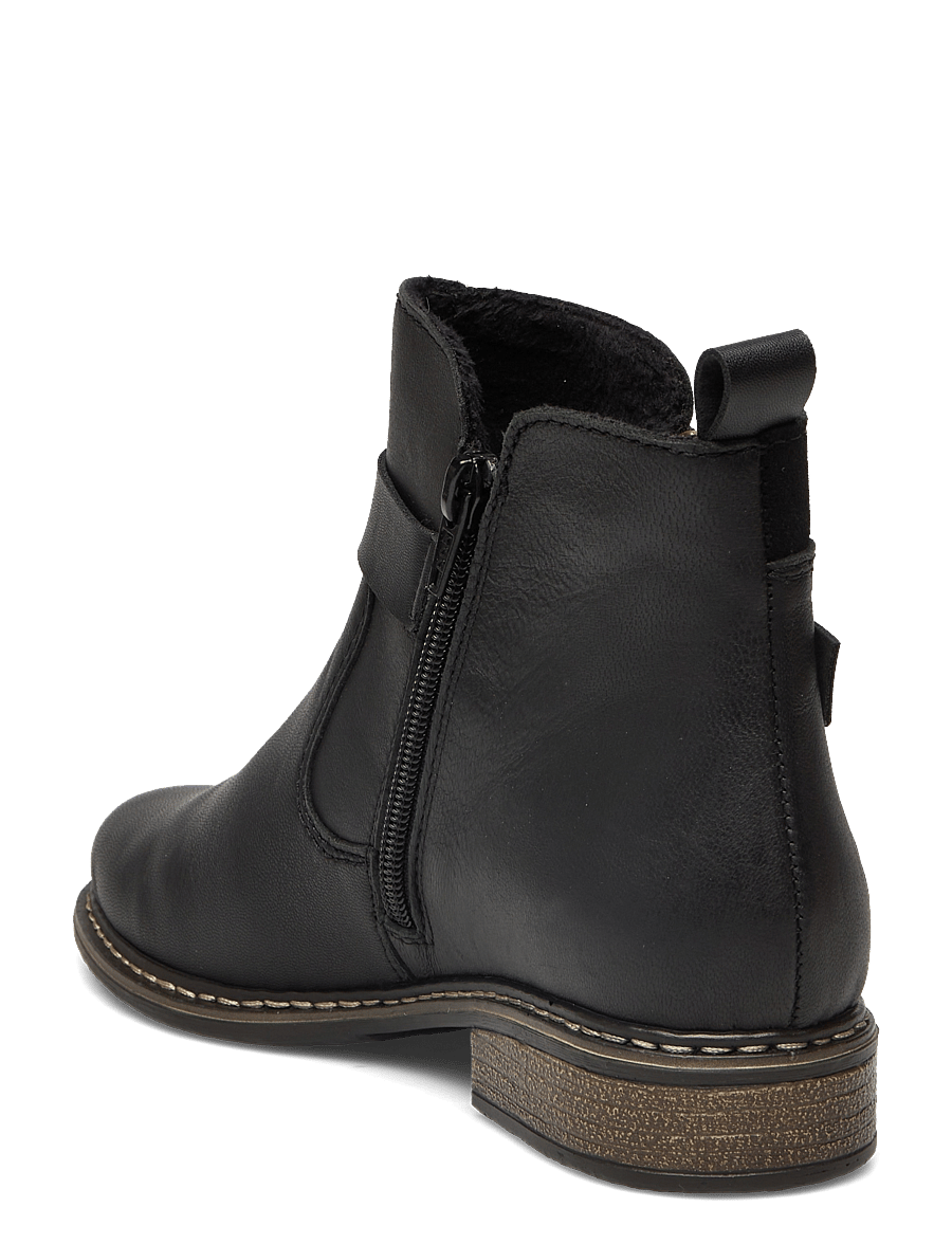 Rieker - Z4959 - flatbotna ökklastígvél - black - 2
