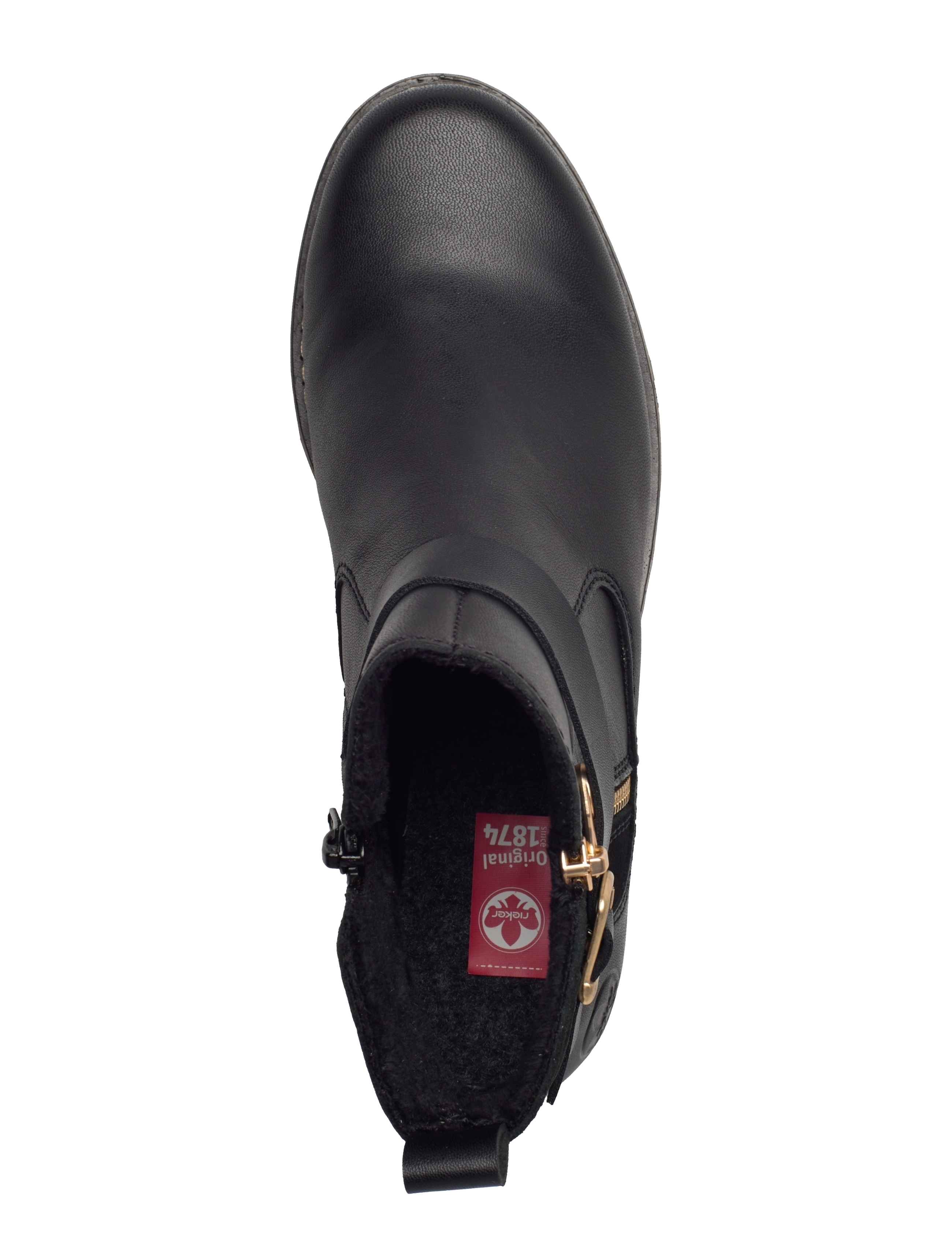 Rieker - Z4959 - platta ankelboots - black - 3