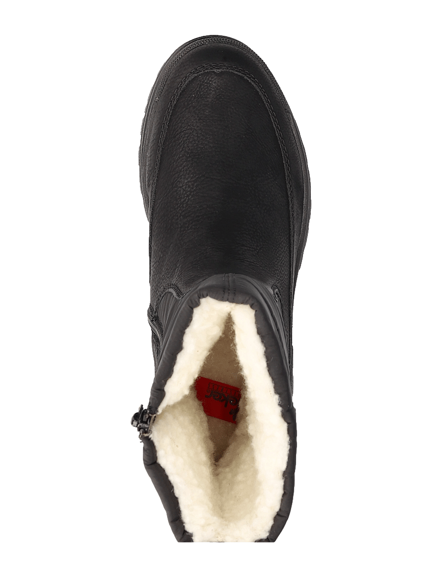 Rieker - Z5470 - platta ankelboots - black - 3