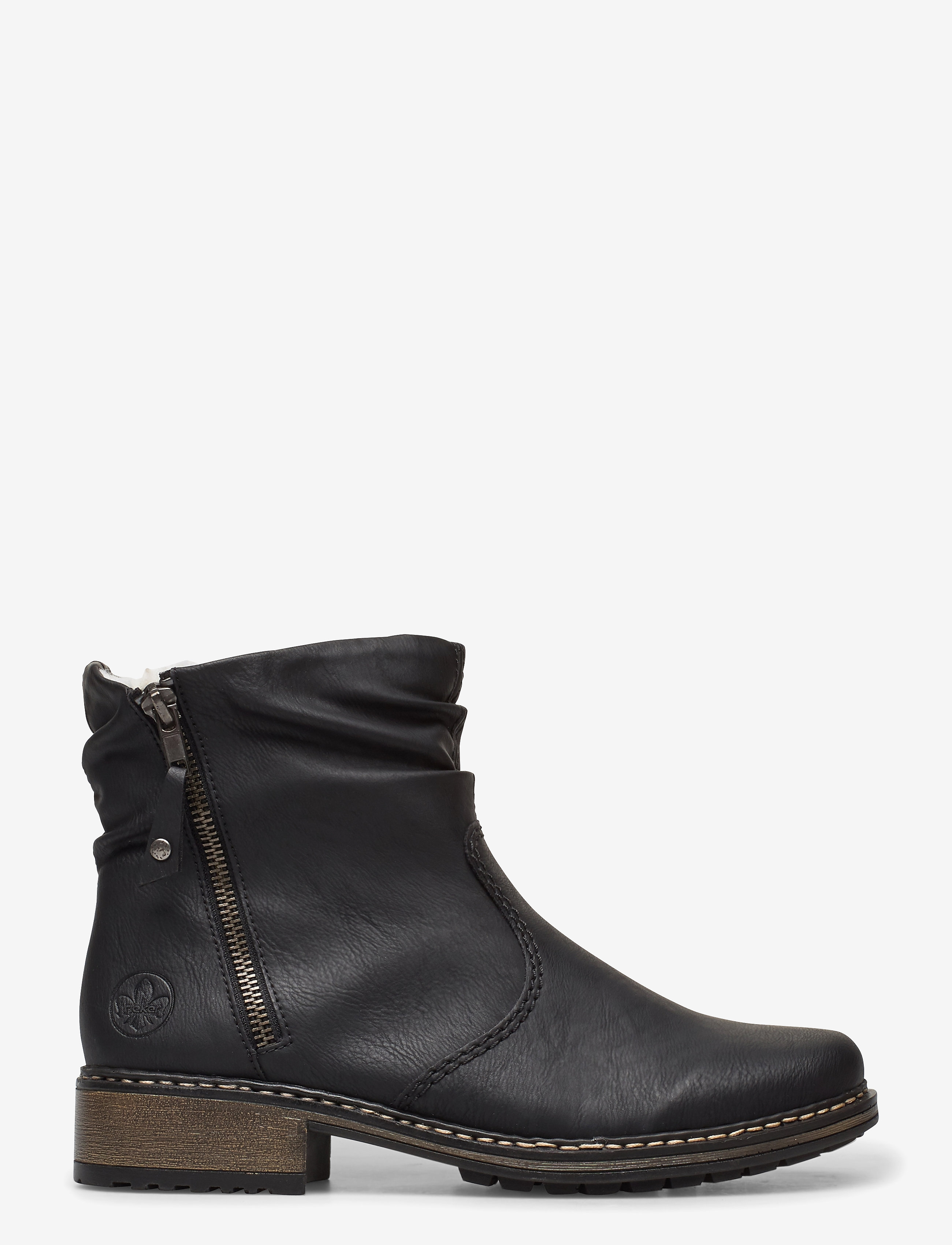 Rieker - Z6841-01 - madalad poolsaapad - black - 1