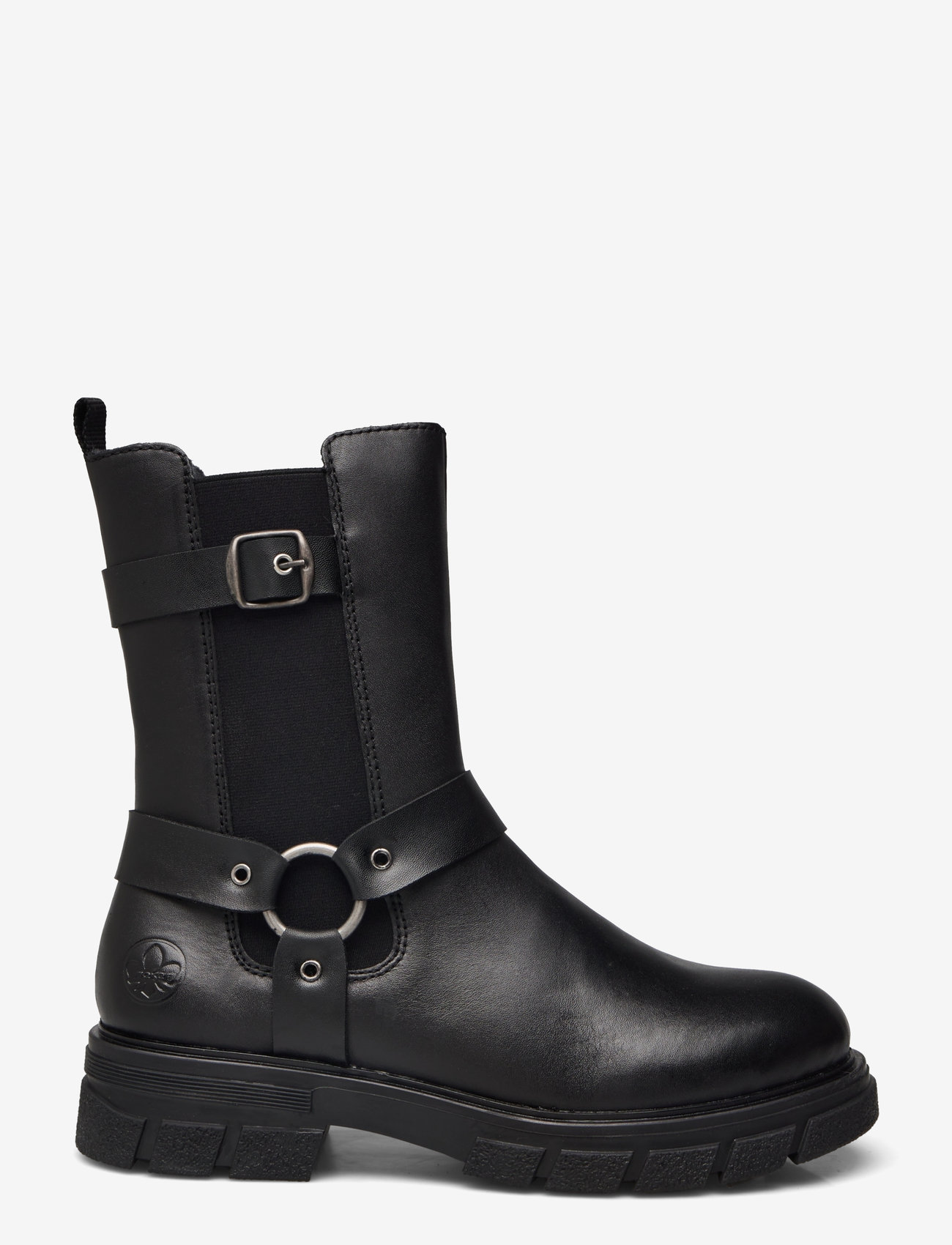 Rieker - Z9177-00 - platta ankelboots - black - 1