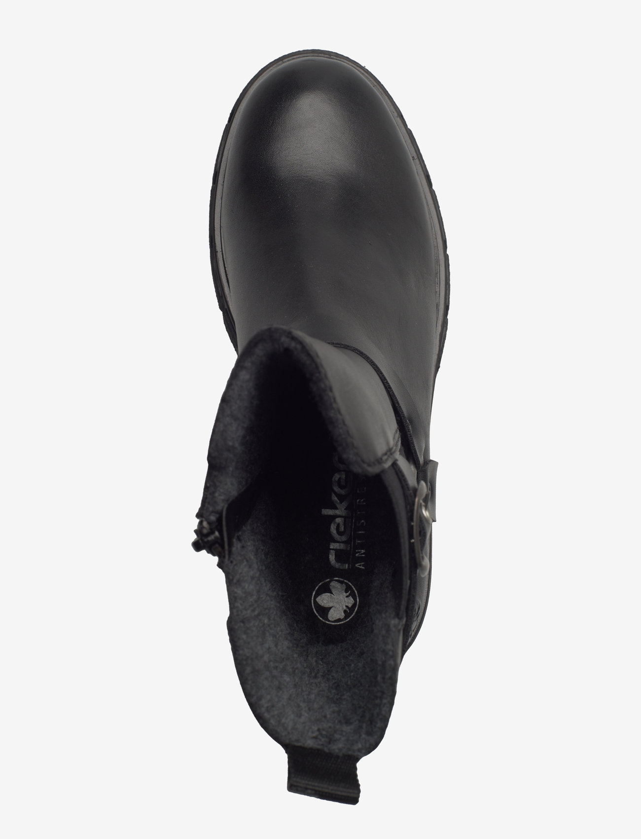 Rieker - Z9177-00 - platta ankelboots - black - 3