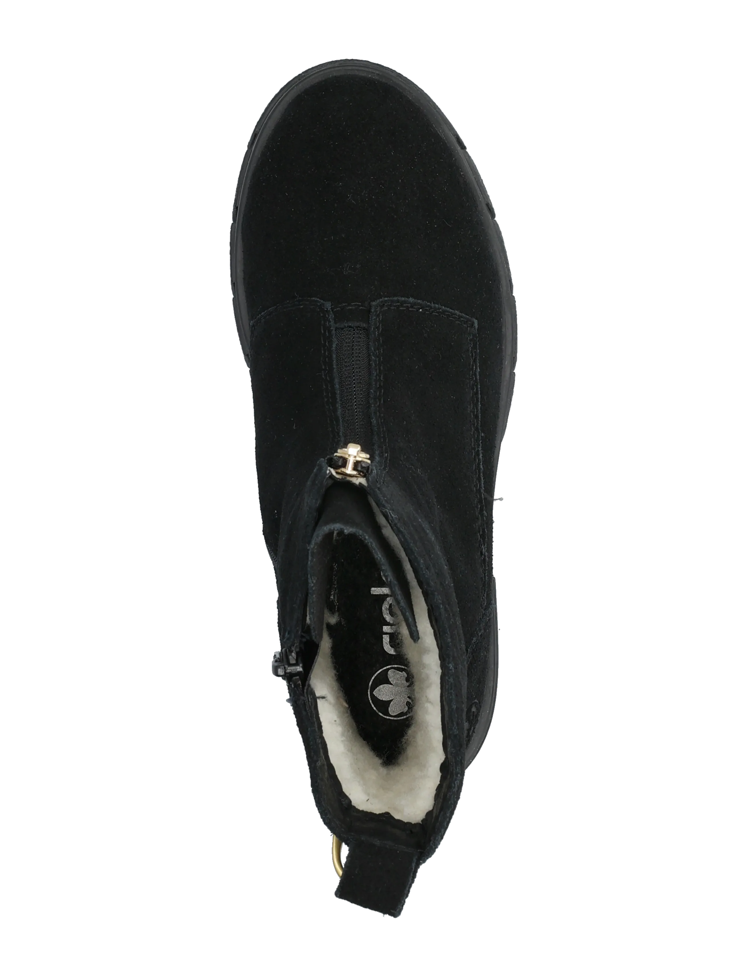 Rieker - Z9196-00 - flade ankelstøvler - black - 3