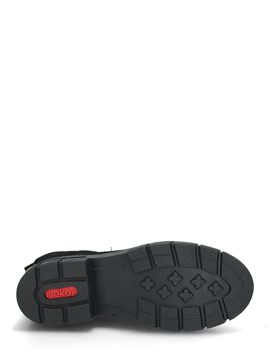 Rieker - Z9196-00 - flade ankelstøvler - black - 4