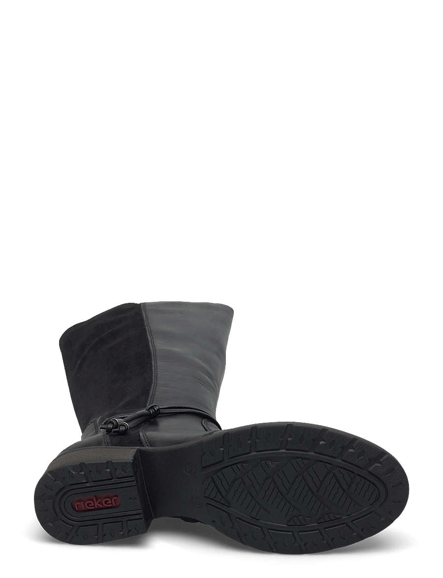 Rieker - Rieker Ladies' boots Z9564-00 Black - kniehohe stiefel - black - 4