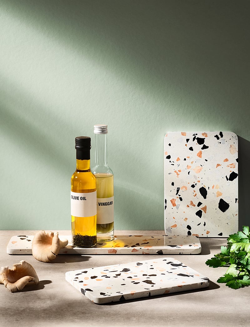 RIG-TIG - SERVE-IT serving plate L 40 cm white terrazzo - white terrazzo - 1