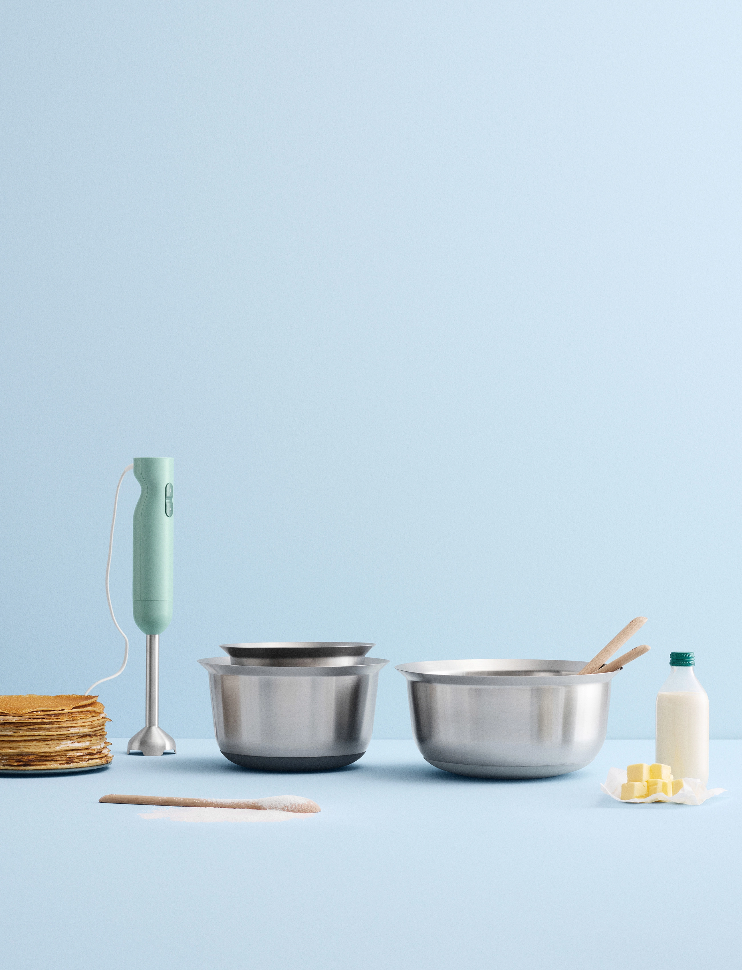 RIG-TIG Mix-It Røreskål 2.5 L., L, Baking Accessories, Silber - Mixing Bowls, Homeware