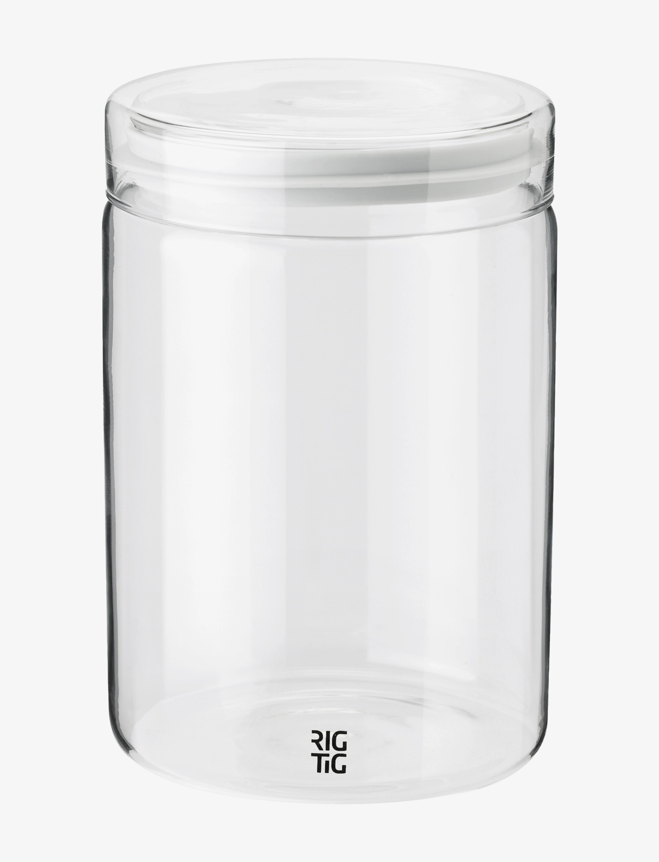 RIG-TIG Store-It storage jar - Scandinavian Living - LIGHT GREY / clear