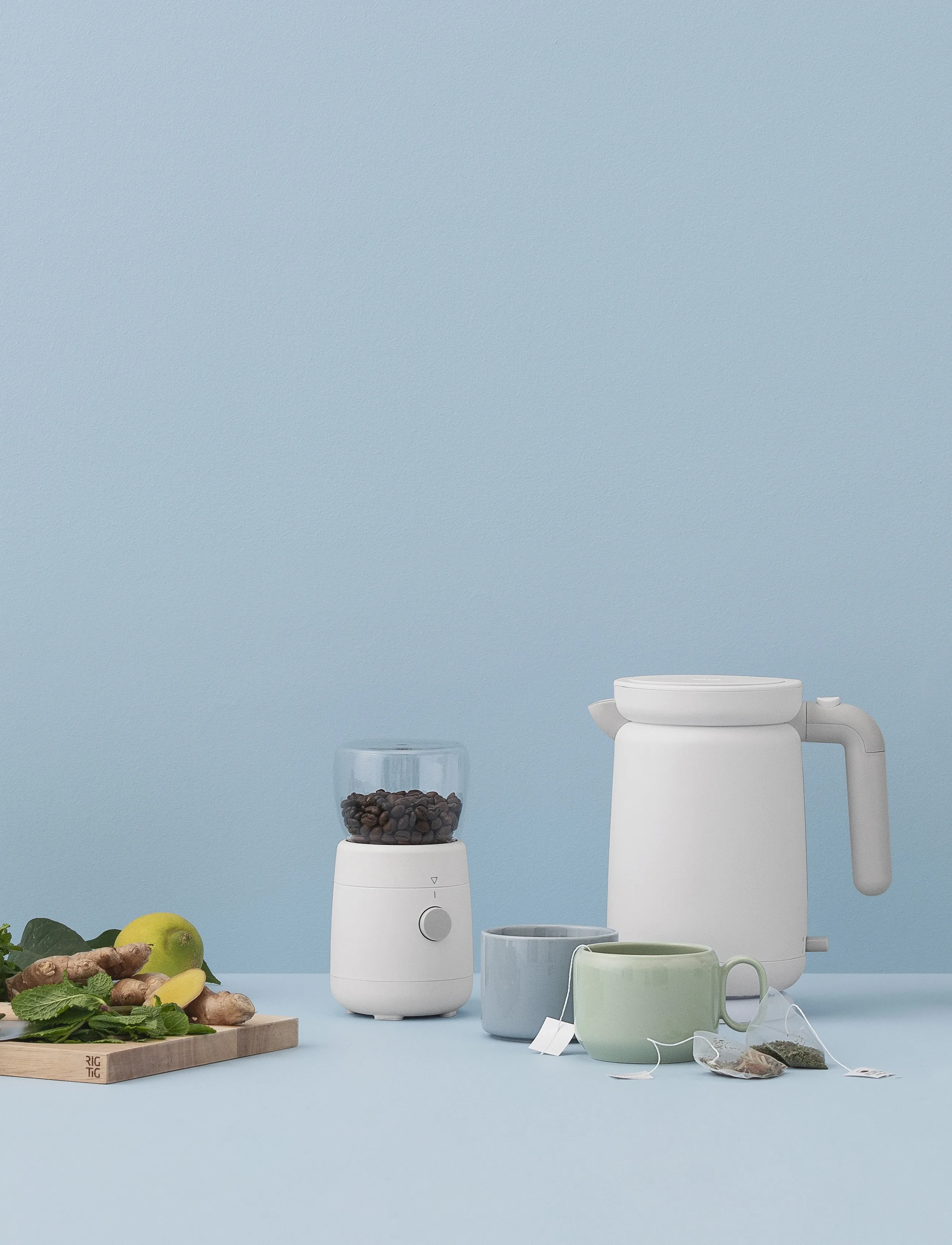 RIG-TIG - FOODIE elektrisk kaffekvarn (EU) white - kafijas aksesuāri - white - 3