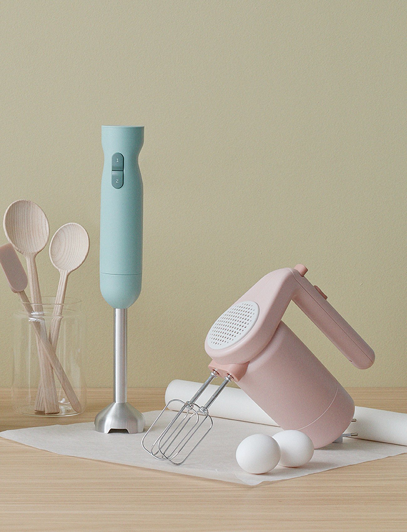 FOODIE stavmixer light green