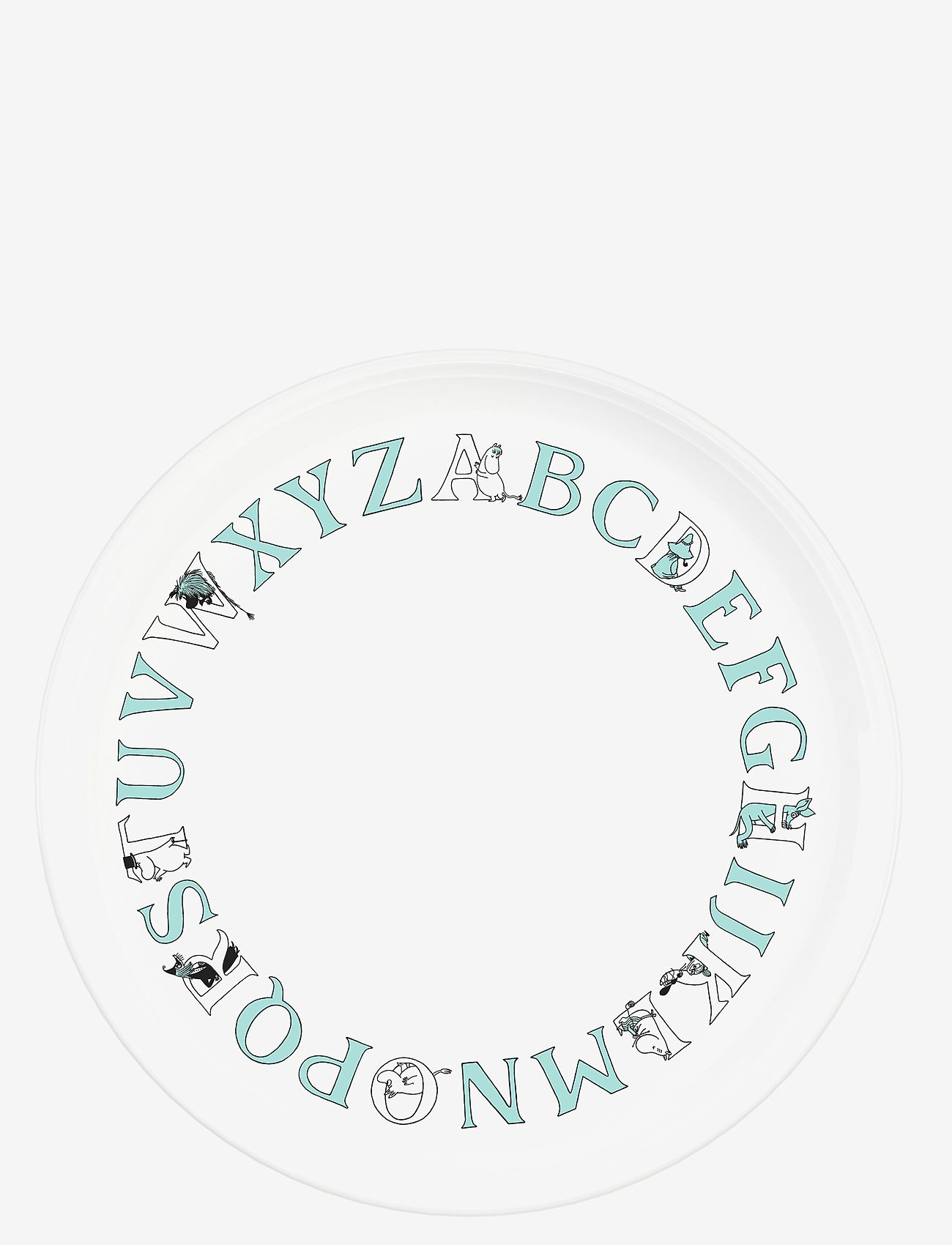 RIG-TIG - Moomin ABC tallrik Ø 20 cm Moomin turqouise - małe talerze - turqouise - 1