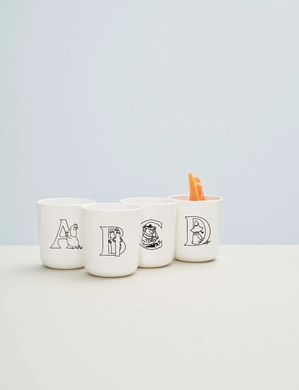 RIG-TIG - Moomin ABC mugg - A 0.2 l. Moomin white - tasses à expresso - white - 1