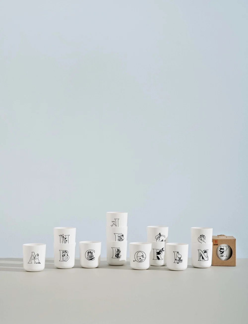 RIG-TIG - Moomin ABC mugg - A 0.2 l. Moomin white - tasses à expresso - white - 3