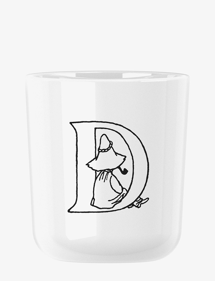 RIG-TIG - Moomin ABC mugg - D 0.2 l. Moomin white - espressotassid - white - 1