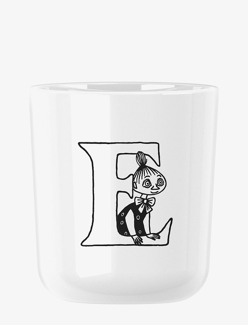RIG-TIG - Moomin ABC mugg - E 0.2 l. Moomin white - espressotassid - white - 1