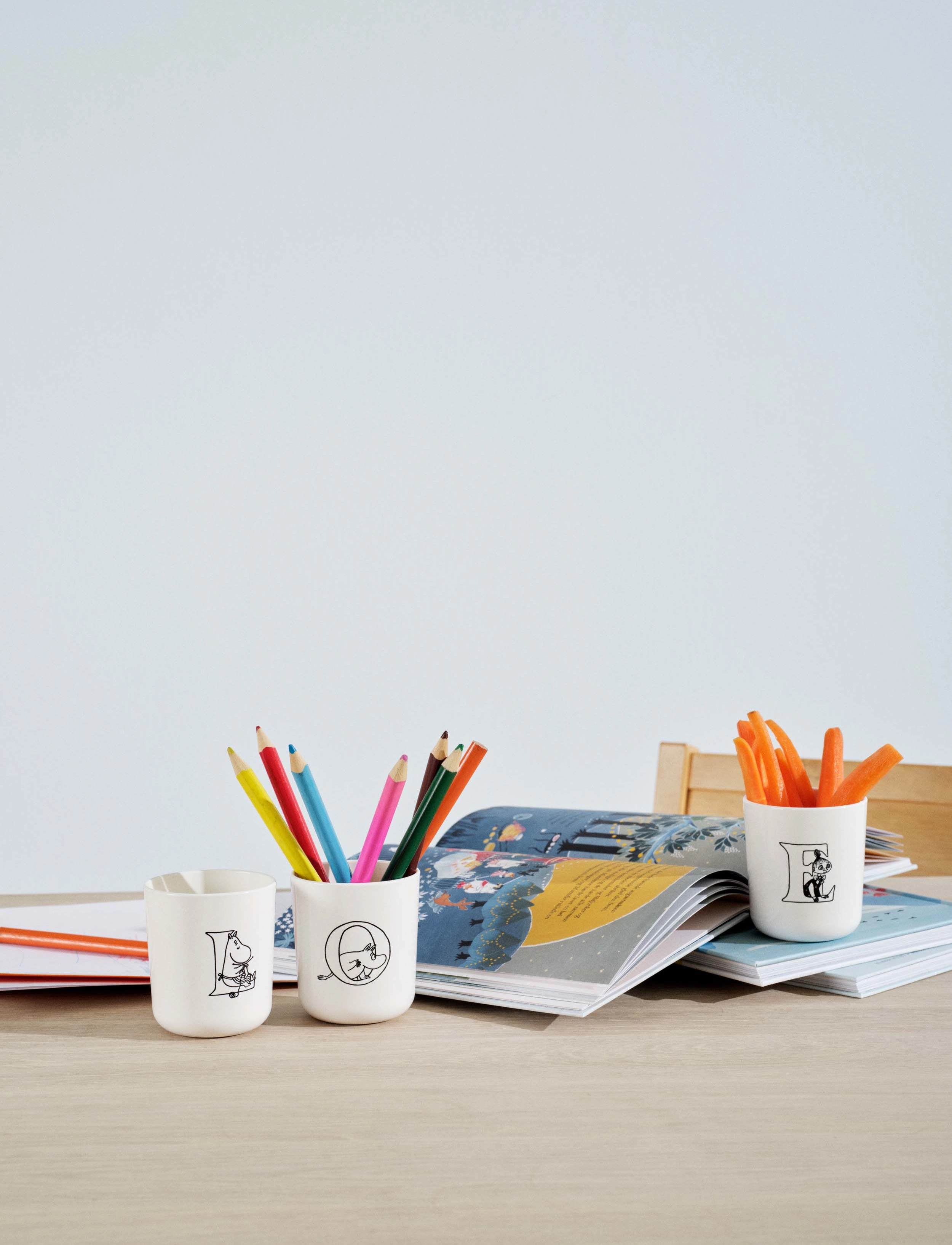 RIG-TIG - Moomin ABC mugg - E 0.2 l. white - espressokoppar - white - 2