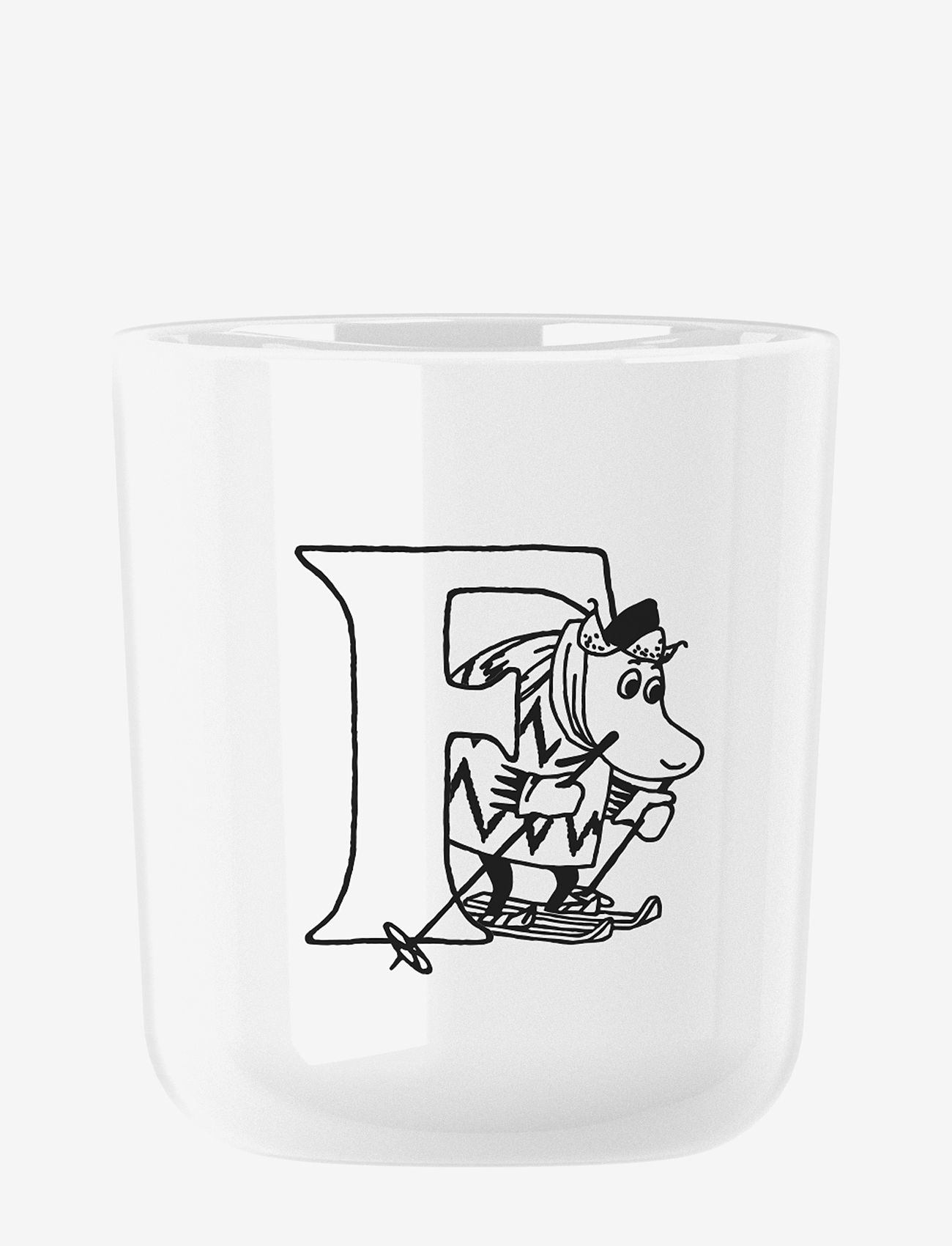 RIG-TIG - Moomin ABC mugg - F 0.2 l. Moomin white - espressotassen - white - 1