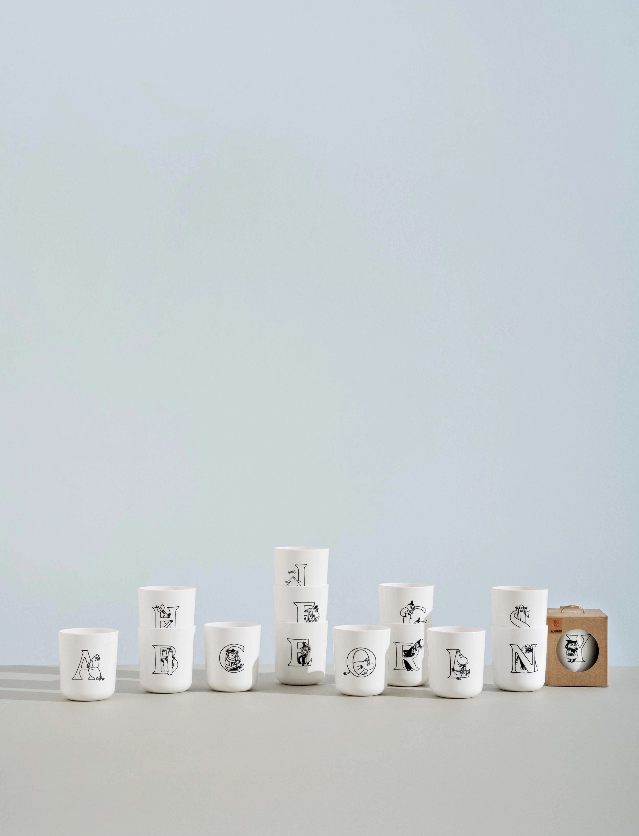 RIG-TIG - Moomin ABC kop - J 0.2 l. - espressokopper - white - 3