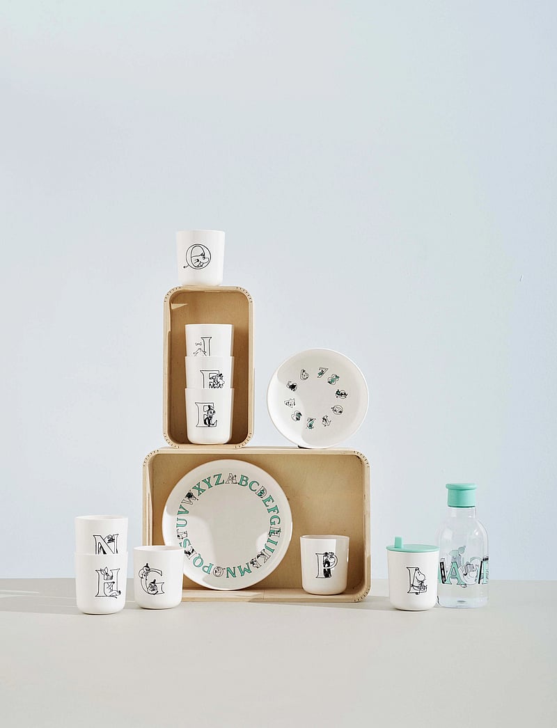 RIG-TIG - Moomin ABC mugg - J 0.2 l. Moomin white - espressotassen - white - 4