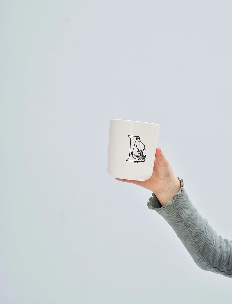 RIG-TIG - Moomin ABC mugg - L 0.2 l. Moomin white - espressotassen - white - 0