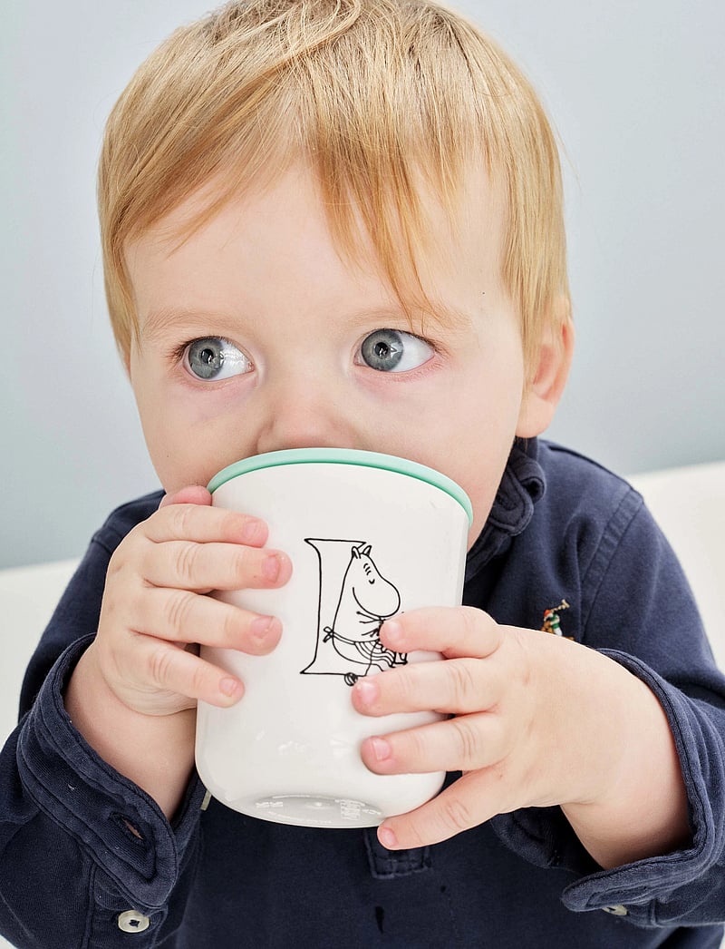 RIG-TIG - Moomin ABC mugg - L 0.2 l. Moomin white - espressotassen - white - 2