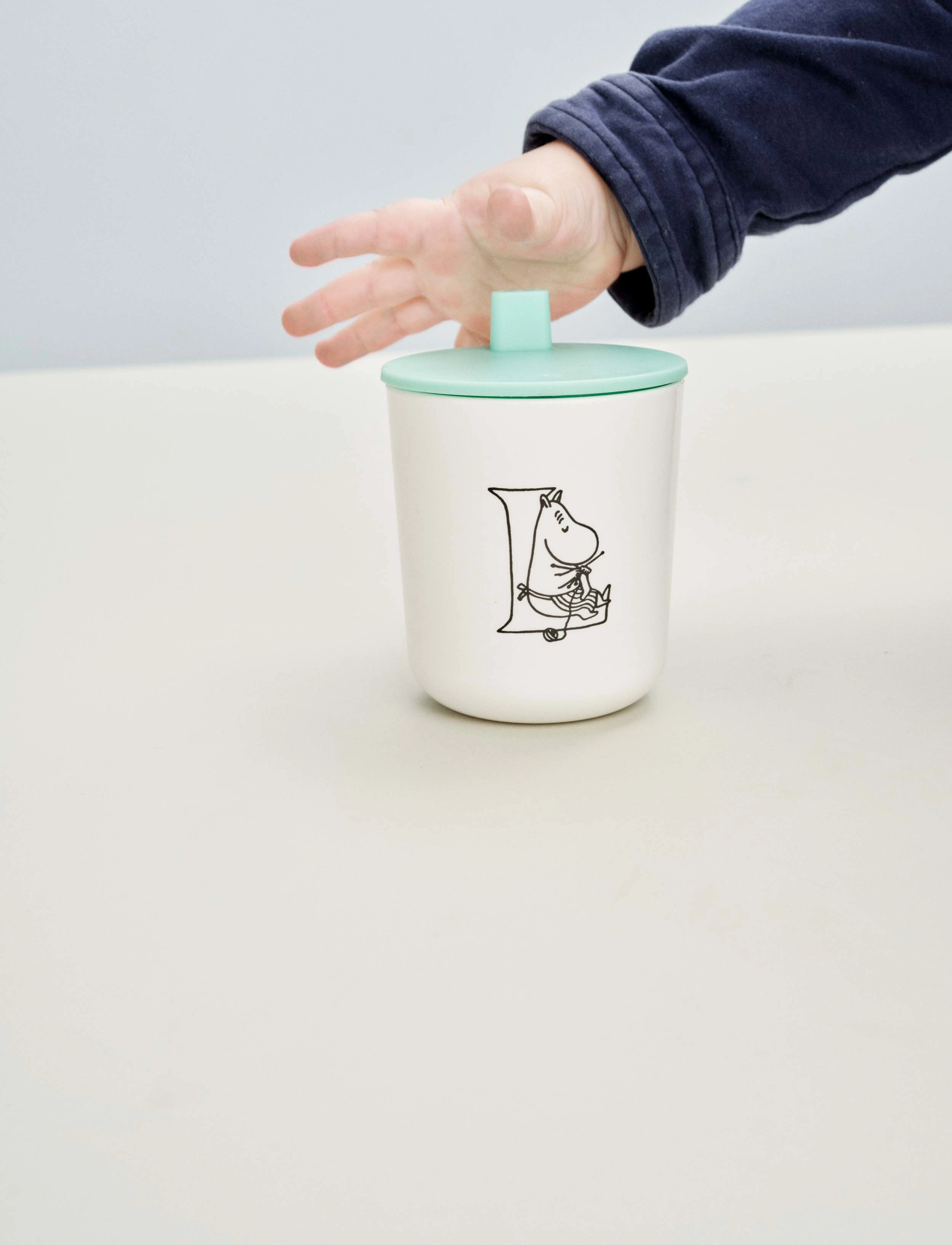 RIG-TIG - Moomin ABC mugg - L 0.2 l. Moomin white - espressotassid - white - 3