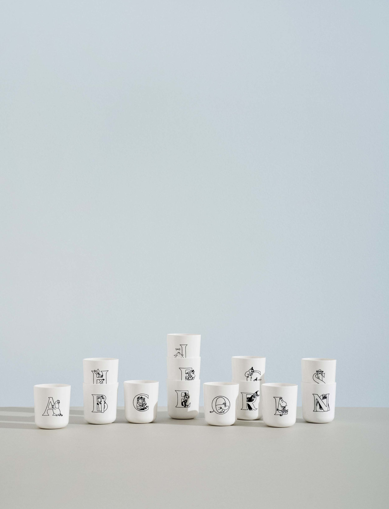 RIG-TIG - Moomin ABC mugg - R 0.2 l. Moomin white - zemākās cenas - white - 1