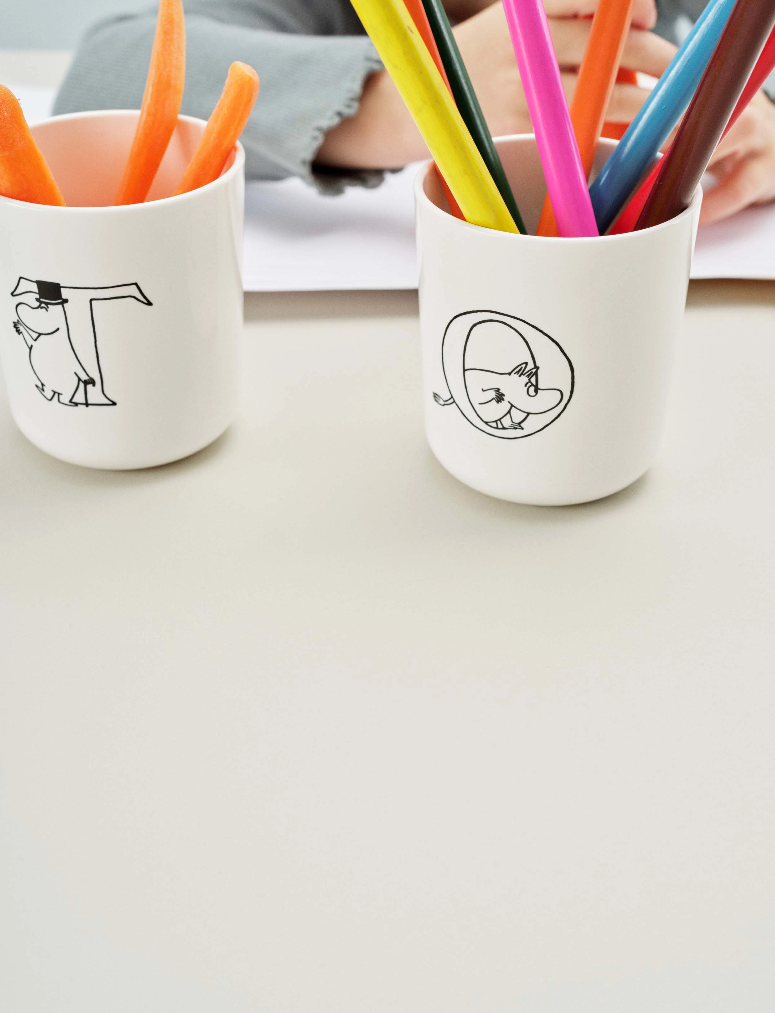 RIG-TIG - Moomin ABC mugg - T 0.2 l. Moomin white - espresso puodeliai - white - 4